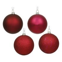 Ornamentos Vickerman N592019DA Bola de Acabado 4 8cm Vino 4/Paquete