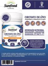 Orotato de Litio 10mg 60 capsulas Sunfood