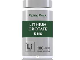 Orotato de lítio 5mg puro 180 Cápsulas importado EUA