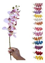 Orquídea Arranjo Artificial Flor Toque Real Haste 7 Flores