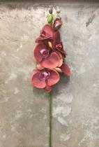 Orquídea de Silicone Vermelha com 6 67cm