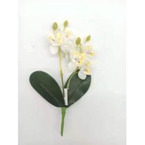 Orquídeas Artificial Flor Galho Com 6 Flores E 2 Folhas Para Arranjos Pequenos De Decoração *vaso não incluso* - PW OUTLET