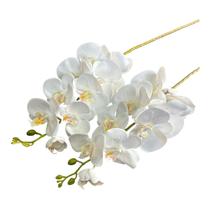 Orquideas Branca Artificial Silicone 3 D 90 cm KIT C/2 Orquideas Branca Artificial Silicone 3 D 90 cm KIT C/2