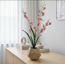 Orquídeas Flores Artificiais ,arranjo Para Mesa com vaso ,decoração para casa ,flores
