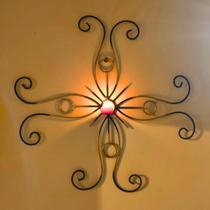orta-Velas de Parede Mandala Artesanal Decoração Boho Chic e Aconchegante Prosperidade