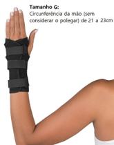 Ortese curta mercur c/tala p/punho bilateral preto