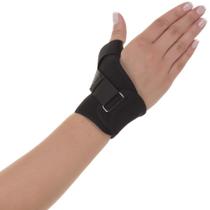 Ortese Curta Para Punho Neoprene Com Tala Para Polegar Preto Artipé