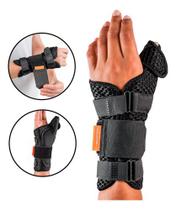 Órtese Munhequeira Tala Punho Mão Esquerda Com Polegar