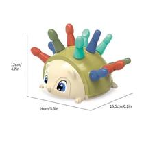 Ortografia infantil Hedgehog Educação infantil Cor Digital Baby Concentration Training Hand-eye Coordination Brinquedos educativos