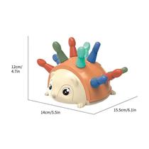 Ortografia infantil Hedgehog Educação infantil Cor Digital Baby Concentration Training Hand-eye Coordination Brinquedos educativos