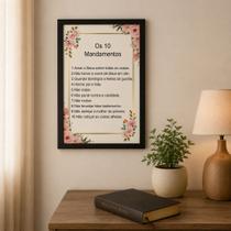 Os 10 mandamentos deixado por Jesus Cristo Quadro decorativo Os 10 mandamentos deixado por Jesus Cristo Quadro decorativo