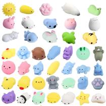 Os brinquedos Mochi Squishy precisam de 32 unidades aleatórias de mini animais moles