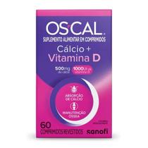 OS-CAL Cálcio 500mg + Vitamina D 1000UI com 60 Comprimidos Revestidos