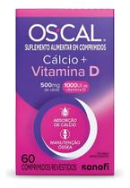 OS-CAL Cálcio 500mg + Vitamina D 1000UI com 60 Comprimidos Revestidos - Sanofi