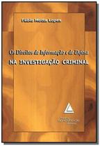 Os direitos de informação e de defesa na investigação criminal - LIVRARIA DO ADVOGADO