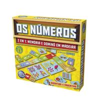 Os Números em Madeira - Memória e Dominó - Pais e Filhos Os Números em Madeira - Memória e Dominó - Pais e Filhos