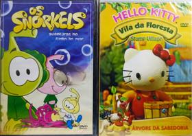 Os Smorkels Aventura no Fundo do Mar/Hello Kitty Arvo 2 DVDS Os Smorkels Aventura no Fundo do Mar/Hello Kitty Arvo 2 DVDS