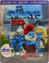 Os Smurfs - Blu Ray 3D / Infantil
