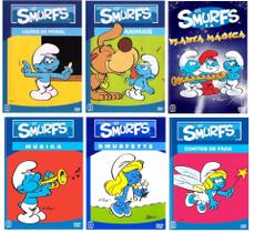 Os Smurfs Coleção com 6 DVDs Os Smurfs Coleção com 6 DVDs