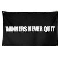 Os vencedores da tapeçaria de parede Never Quit Motivational 100x150cm Os vencedores da tapeçaria de parede Never Quit Motivational 100x150cm