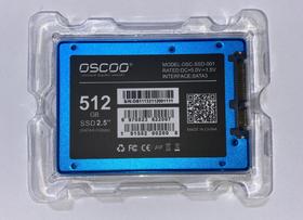 Oscoo SSD 512Gb - Velocidade leitura 560Mb/s e Velocidade escrita 550Mb/s