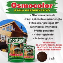 Osmocolor Ipê Stain Preservativo Acetinado 900ml Montana Madeira