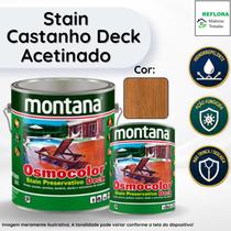 Osmocolor Stain Castanho UV Deck Acetinado 3,6L Madeira Proteção para Deck Osmocolor Stain Castanho UV Deck Acetinado 3,6L Madeira Proteção para Deck