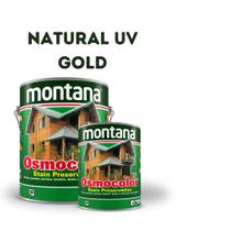 Osmocolor Stain Natural UV Gold Acetinado 3,6L Montana Proteção e Acabamento Premium para Madeira