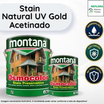 Osmocolor Stain Natural UV Gold Acetinado 3,6L Montana Proteção e Acabamento Premium para Madeira Osmocolor Stain Natural UV Gold Acetinado 3,6L Montana Proteção e Acabamento Premium para Madeira