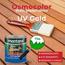 Osmocolor Stain Uv Gold Base Água 900ml Para Madeira Montana