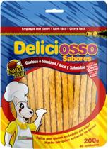 Ossinho deliciosso para cães adultos sabor frango fino - 200g