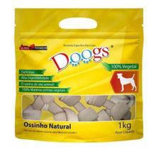 Ossinho natural médio para cães doogs pacote com 1 kg