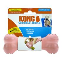 Ossinho Recheável para Cachorro Kong Goodie Bone Puppy Pequeno Rosa
