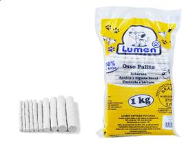 Osso Comestível P/cães Lumen 1 Kg Osso Palito 6/5
