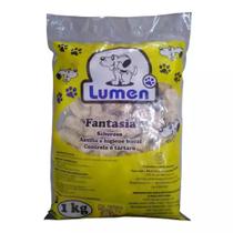 Osso Fantasia Prensado Cachorro Auxiliar De Higiene Bucal Lumen 1kg 3/4