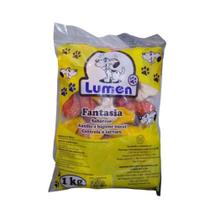 Osso Misto Fantasia Cachorro Auxiliar De Higiene Bucal Lumen 1kg