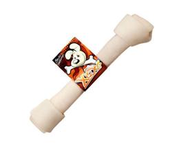 Osso nó duplo G couro natural para cães raças grandes e gigantes 510g cada