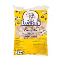 Osso Nó Mordedor Comestível 4/5 - 11cm Natural Lumem - 1kg