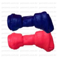 Osso nó vinil brinquedo e mordedor