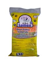 Osso Palito Colorido Auxiliar De Higiene Bucal Lumen 1kg 8/5