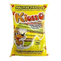 Osso Palito Rigido - 8/5 Colorido - KIOSSO - Sabor Natural - 1 Kg