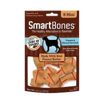 Osso Smartbones Mini Sabor Manteiga de Amendoim para Cães - 127g