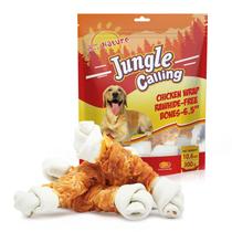 Ossos para Mastigação de Cachorro Jungle Calling - Sem Couro - Com Frango (6,5 Polegadas)