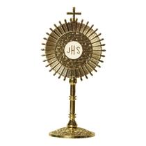 Ostensório de Enfeite Metal Dourado - 10 Cm