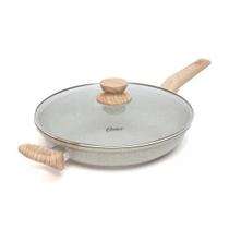 OSTER Frigideira Com Tampa 28Cm Com Revestimento Cerâmico Marble Edition - Cinza Dust OSTER Frigideira Com Tampa 28Cm Com Revestimento Cerâmico Marble Edition - Cinza Dust