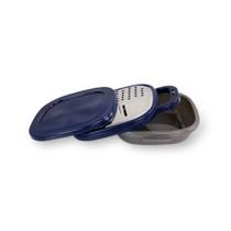 OSTER Ralador Com Coletor E Tampa Bluemarine - Azul, Prata E Cinza