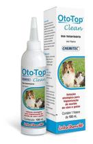 Oto-top Clean Limpeza Otológica Cães Gatos Chemitec 100ml - Biofarm