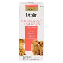 Otolin Ucb para Cães e Gatos 15ml Otolin Ucb para Cães e Gatos 15ml