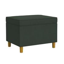 Otomano de armazenamento Benzara Fero 61x46x46cm Veludo Verde Otomano de armazenamento Benzara Fero 61x46x46cm Veludo Verde