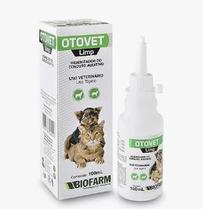 Otovet Limp - Higienizador Auditivo Solução Otológica Tratamento Cães E Gatos - BIOFARM